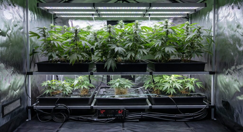 Vertical Hydroponics in Grow Tents: Maximize Cannabis Yields 2026