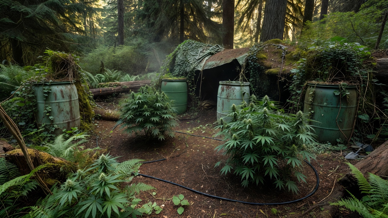 Guerrilla Cannabis Irrigation: Rainwater Collection for Remote Sites