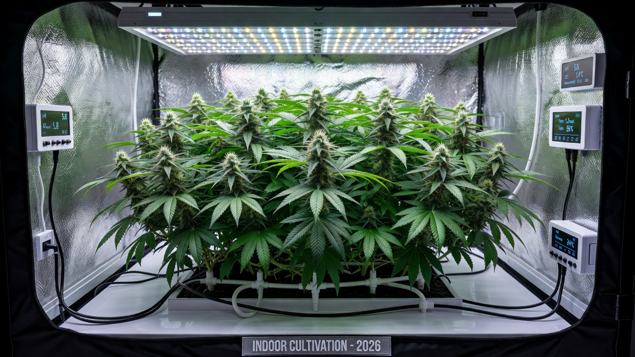 Entraînement à faible stress pour le cannabis hydroponique d&rsquo;intérieur en tentes de culture 2026