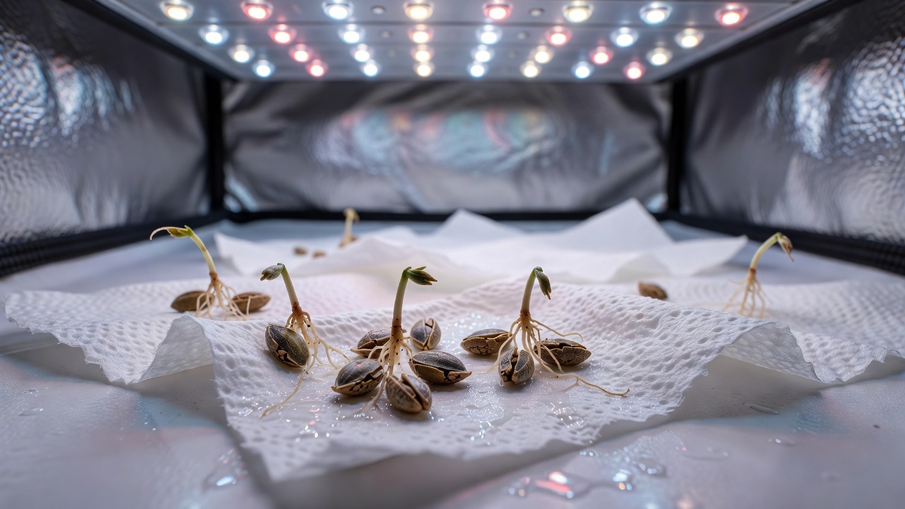 Hydroponischer Cannabis-Keimleitfaden für Growzelte und LED-Lampen