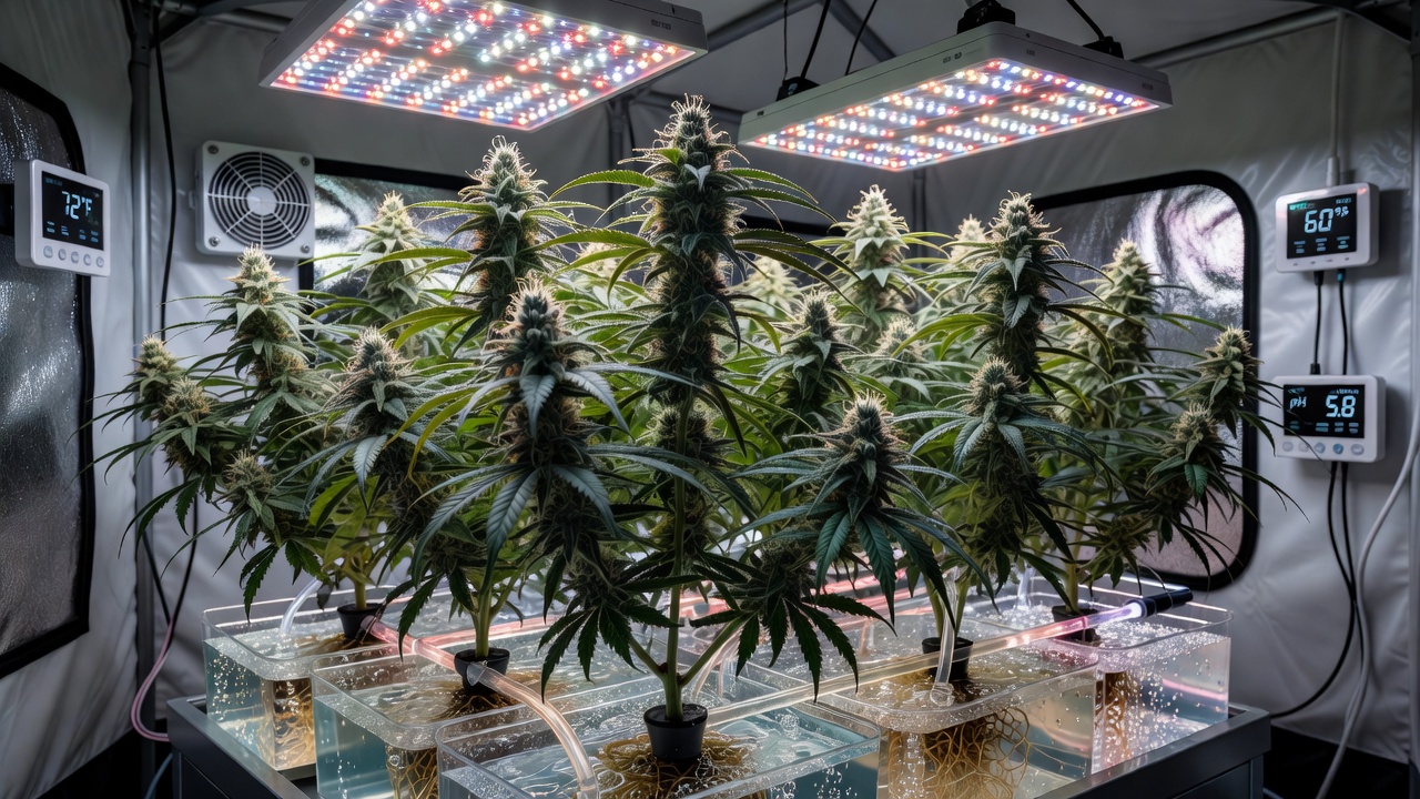 Optimizing Photoperiod for Hydroponic Cannabis Flowering