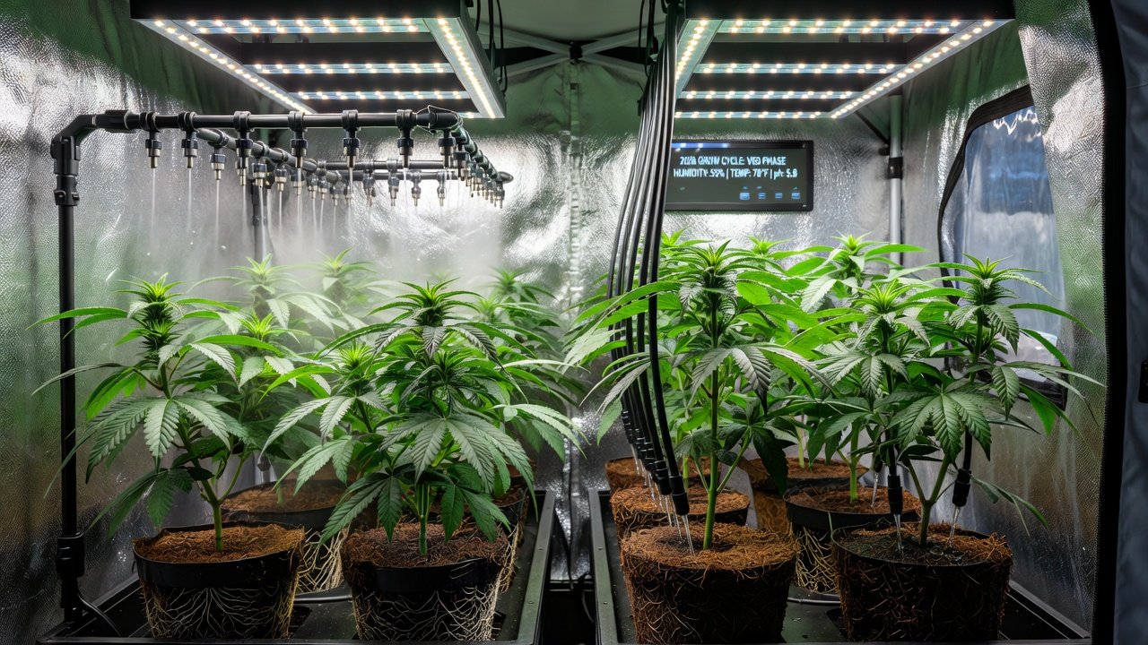 Aeroponía vs Riego por Goteo en Tiendas de Cultivo de Cannabis