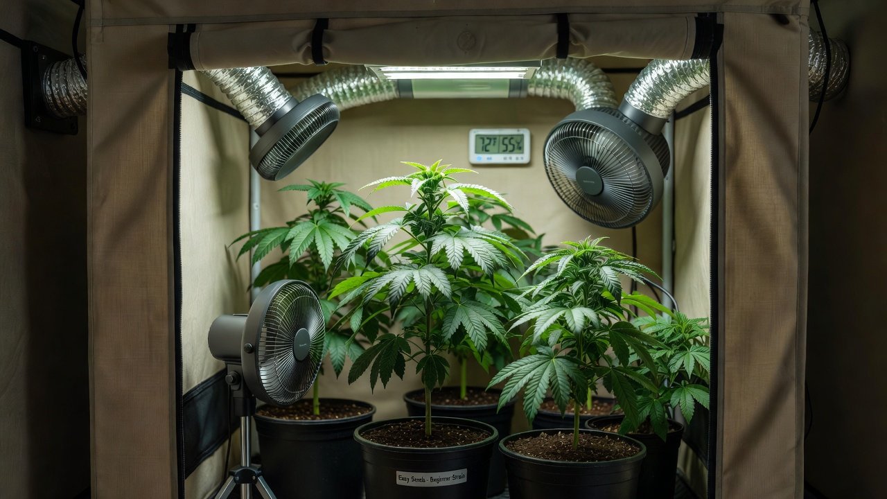 Consejos de Flujo de Aire para Semillas de Cannabis Fáciles: Guía de Cultivo para Principiantes 2026