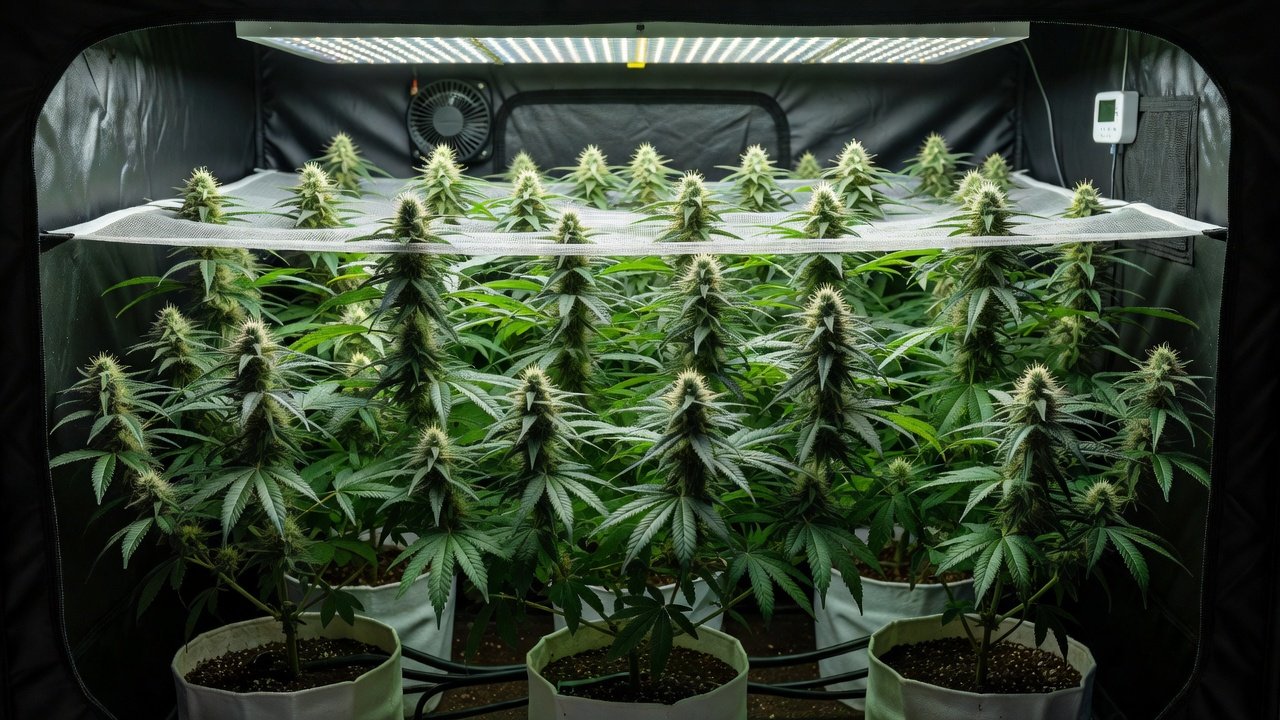 SCROG para Autoflorecientes: Maximiza los Rendimientos en Espacios Pequeños 2026